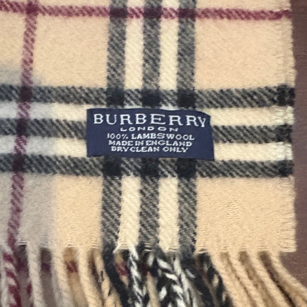 Vintage Burberry Classic Nova Check Pattern Scarf - Picture 3 of 6